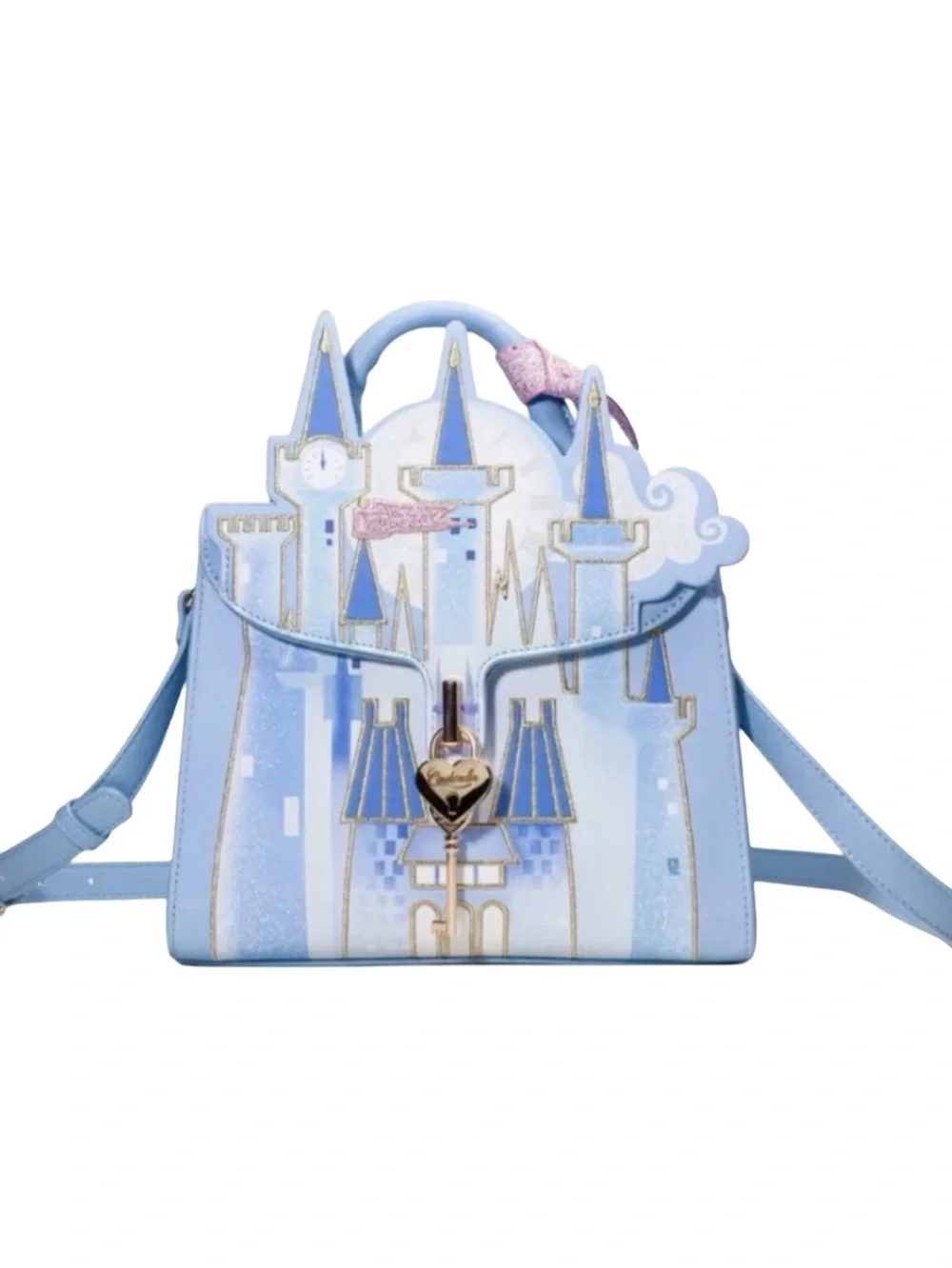 Danielle Nicole Disney Cinderella Castle Crossbody Figural Bag NEW Novelty Kitsc